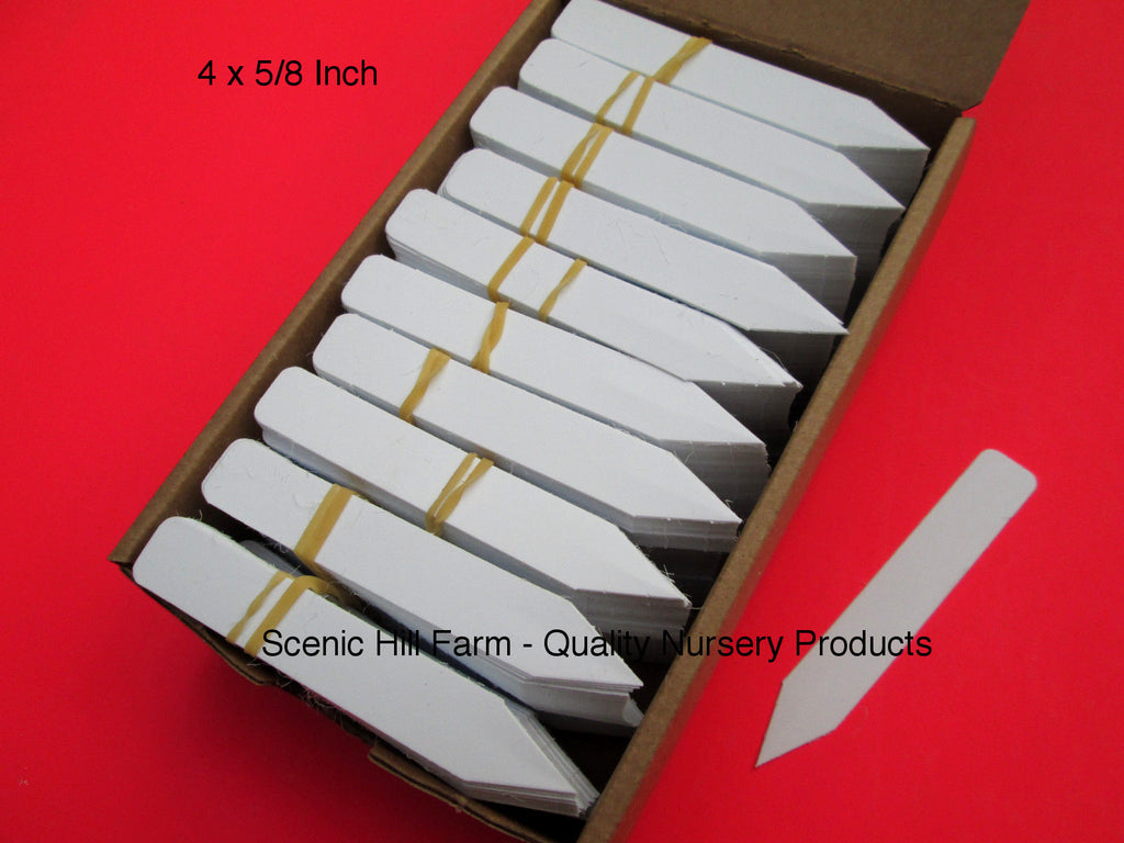 non plastic plant labels White Plastic Plant Stakes 4
