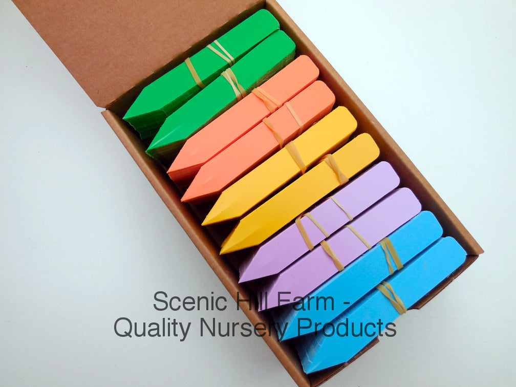 colored plastic plant labels Plastic Plant Stakes / Rainbow Colors - 500, 1000, 2000 - Made in USA