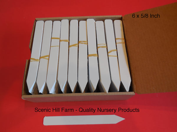 6 inch white plastic plant labels White Plastic Plant Stakes 6