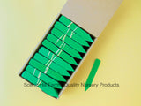 Green Plastic Plant Stakes / Labels / Nursery Tags - Made in USA - 4" X 5/8"