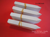 White Plastic Plant Stakes 5" X 5/8" Markers Plant Labels Nursery Tags Made in USA