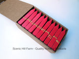 Red Plastic Plant Stakes Labels Nursery Tags Made in USA - 4" X 5/8"